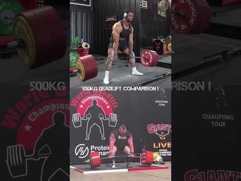 500kg DEADLIFT comparison !