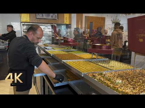 Gaza Palestine Today 🇵🇸 Tour In The Most Popular Sweets Shop In Gaza