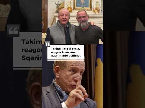 Takimi Pacolli–Peka, reagon biznesmeni: Sqarim mbi qëllimet