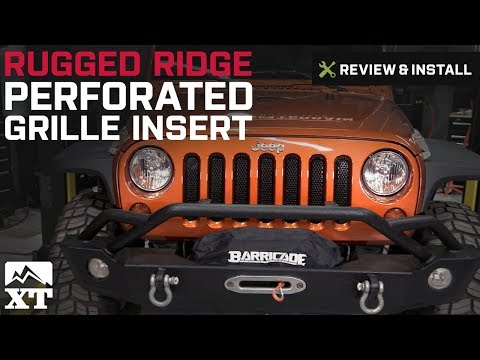 Jeep Wrangler Rugged Ridge Perforated Grille Insert (2007-2016 JK) Review & Install