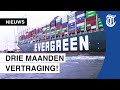 Hier komt blokkeerschip eindelijk haven Rotterdam binnen