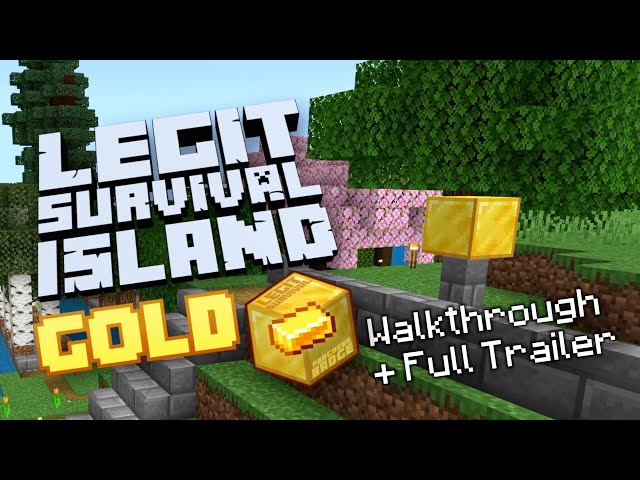Legit Survival Island GOLD Edition Minecraft Map