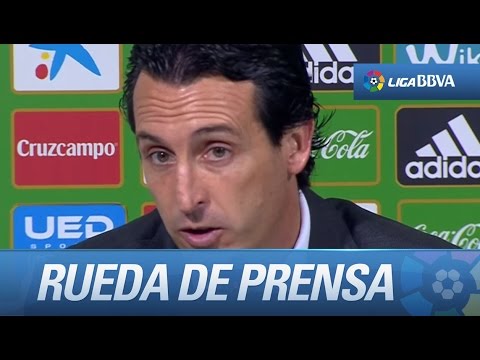 Unai Emery: "Ha sido un partido muy disputado y muy tenso, no brillante"