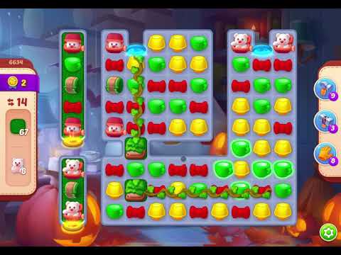 HomeScapes Level 6634 no boosters (14 moves)