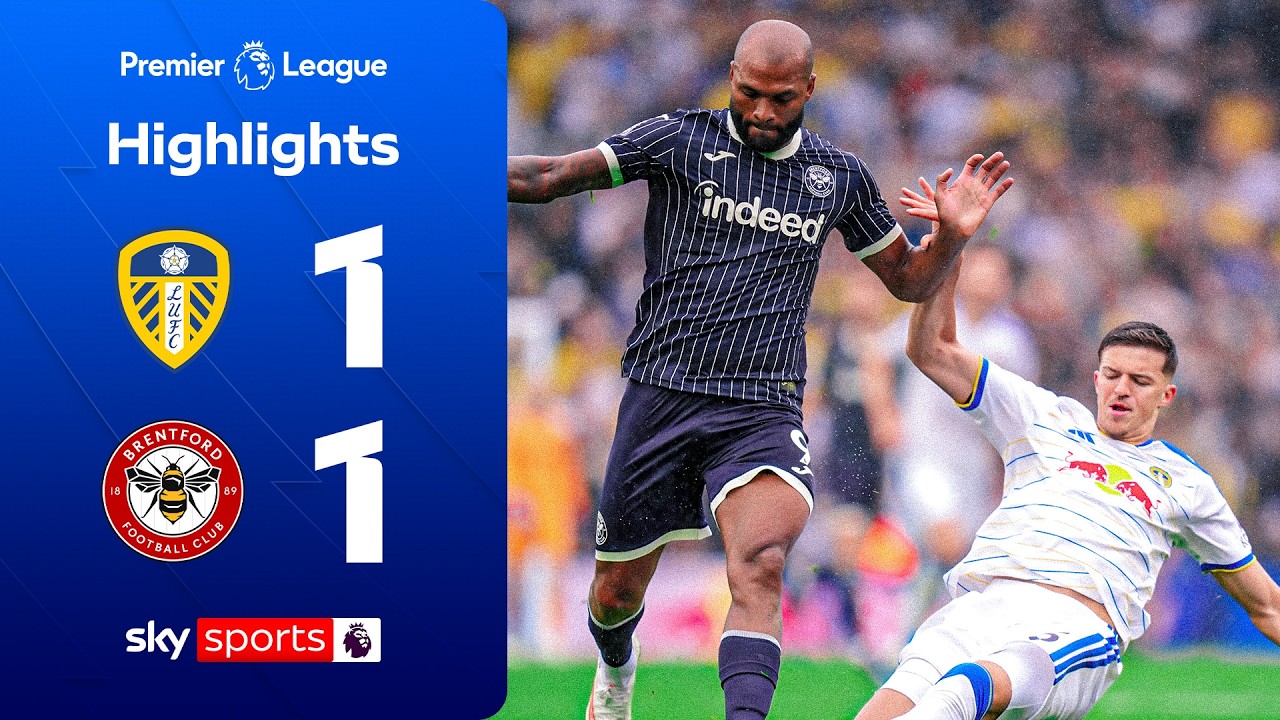 Calvert-Lewin cancels out Schade STUNNER! 💪 | Leeds 1-1 Brentford | Premier League Highlights