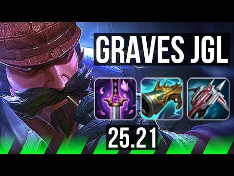 GRAVES vs LEE SIN (JGL) | 13/1/10, Legendary | KR Challenger | 25.21
