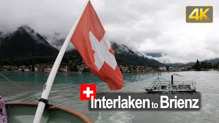 From Interlaken to Brienz aboard the Steamboat Lötschberg