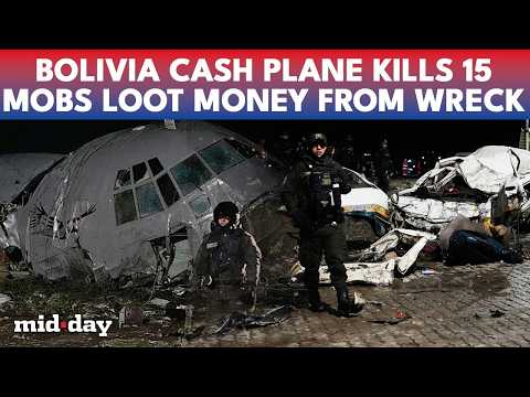 Bolivia HORROR Crash: Military Cash Plane EXPLODES Into Highway | 15 DEAD As Banknotes RAIN From Sky