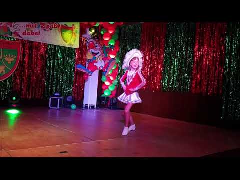 Tanzmariechen Lilian beim Kostümball der KG Wagaschei am 1.3.2019