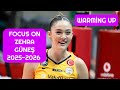 Focus On Zehra Gunes Warming Up 2025 2026 Vakıfbank 3 0 Beşiktaş 18 10 2025 Zehragunes Volleyball