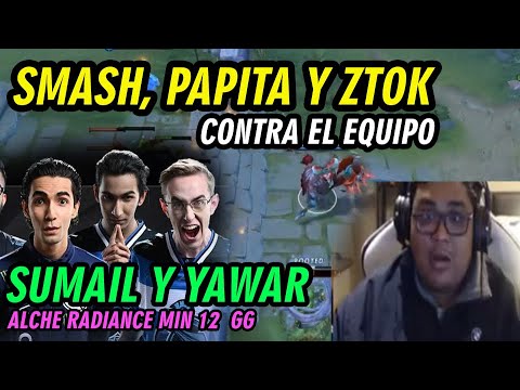 SMASH, PAPITA Y ZTOK EN APRTY CONTRA EL NUEVO EQUIPO SUMAIL - GANKS DESDE EL MIN 5 - DOTA2