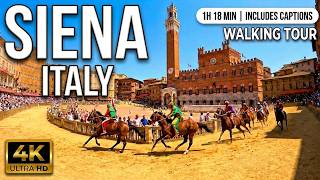 SIENA, Italy 🇮🇹 Walking Tour 4K - Piazza del Campo, Duomo & Medieval Heart (With
