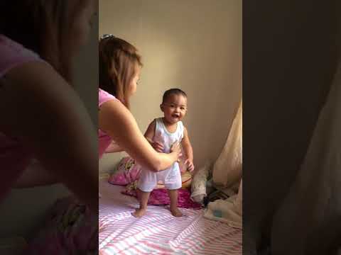 Azaliah Tala first few steps alone dec 01,2018