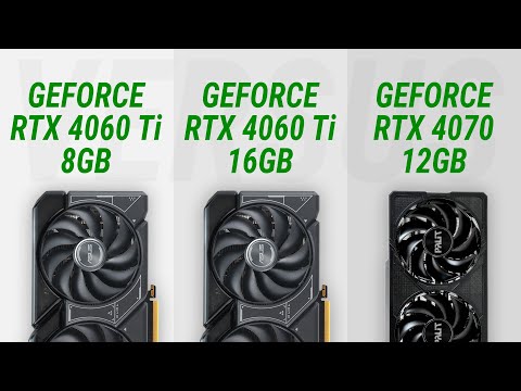 GeForce RTX 4060 Ti 16GB vs RTX 4060 Ti 8GB vs RTX 4070 12GB: Test in 14 games at 1440p