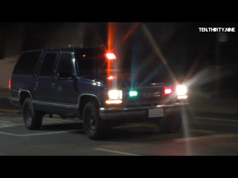 LAPD METRO S.W.A.T GMC SUBURBAN RESPONDING CODE 3 * OMEGA 90 SIREN*