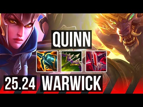 QUINN vs WARWICK (TOP) | Good KDA: 18/2/5 | KR Master | 25.24