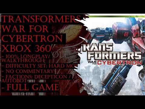Transformers War for Cybertron Xbox 360 (Hard) Full Game 100% Walkthrough (No Commentary)