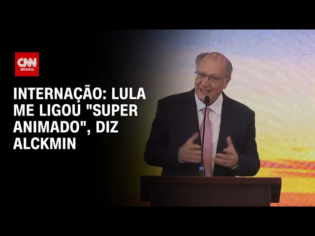 Internação: Lula me ligou “super animado”, diz Alckmin | CNN 360°