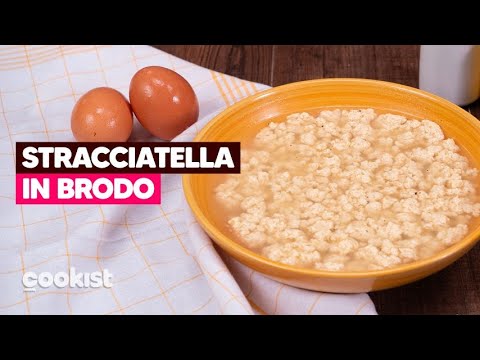 STRACCIATELLA IN BRODO: la ricetta tradizionale facile e veloce per l'inverno!😋
