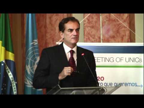 Ambassador Tovar  da Silva Nunes, from Itamaraty (Brazil), launching the campaign for Rio+20