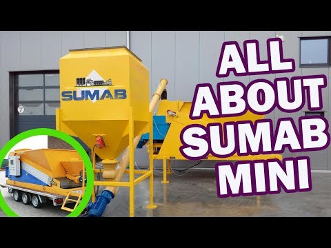 Mobile concrete mixing plant SUMAB mini