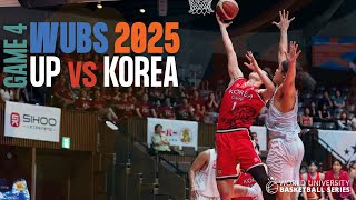 WUBS 2025 University of the Philippines (PHI) vs Korea University (KOR)