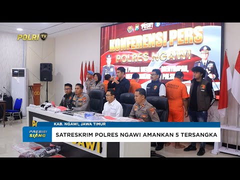 POLRES NGAWI BERHASIL UNGKAP PEREDARAN UANG PALSU