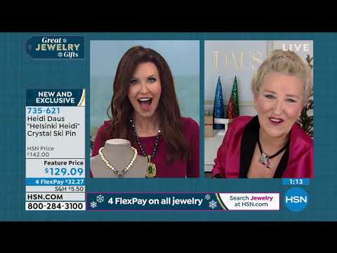 Heidi Daus "Helsinki Heidi" Crystal Pin