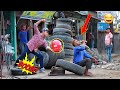 Update Tyre Blast PRANK With Popping Balloons Crazy REACTION With Popping Balloon Prank So Funny