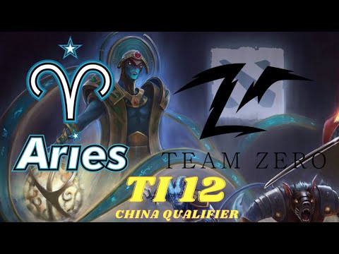 ASTER ARIES vs TEAM ZERO TI12 CHINA QUALIFIER   NEW PATCH 7 34b DOTA 2
