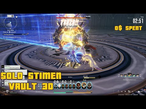 SOLO BOSS STIMEN VAULT FLOOR 30 | BLUE PROTOCOL STAR RESONANCE