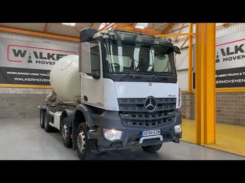 New In Stocklist For Sale: MERCEDES BENZ AROCS 3236 *EURO 6* 8X4 CEMENT MIXER – 2014 – GF64 EZM