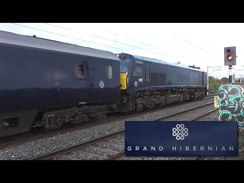 Irish Rail 201 Class Loco 216 + Belmond Grand Hibernian - Booterstown, Dublin