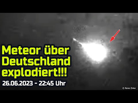 Meteor explodes over Germany - June 26, 2023 - 10:45 p.m.