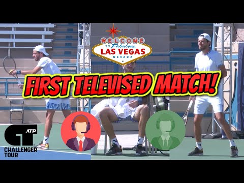 MY FIRST "TELEVISED" ATP TENNIS MATCH! CHALLENGER LAS VEGAS ROUND 2!!