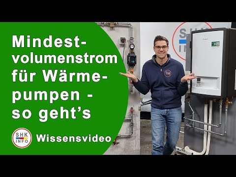 Mindestvolumenstrom für Wärmepumpen - so geht’s