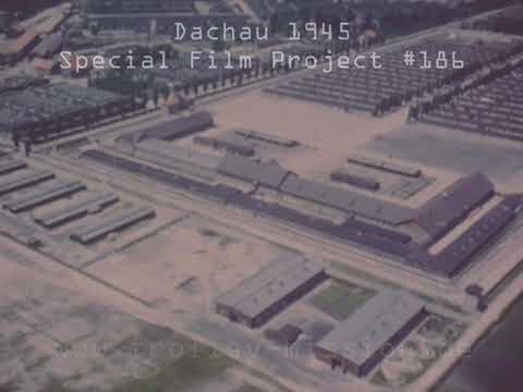 Dachau Konzentrationslager 1945 - Luftaufnahmen in Farbe im Tiefflug nach Befreiung durch US Army
