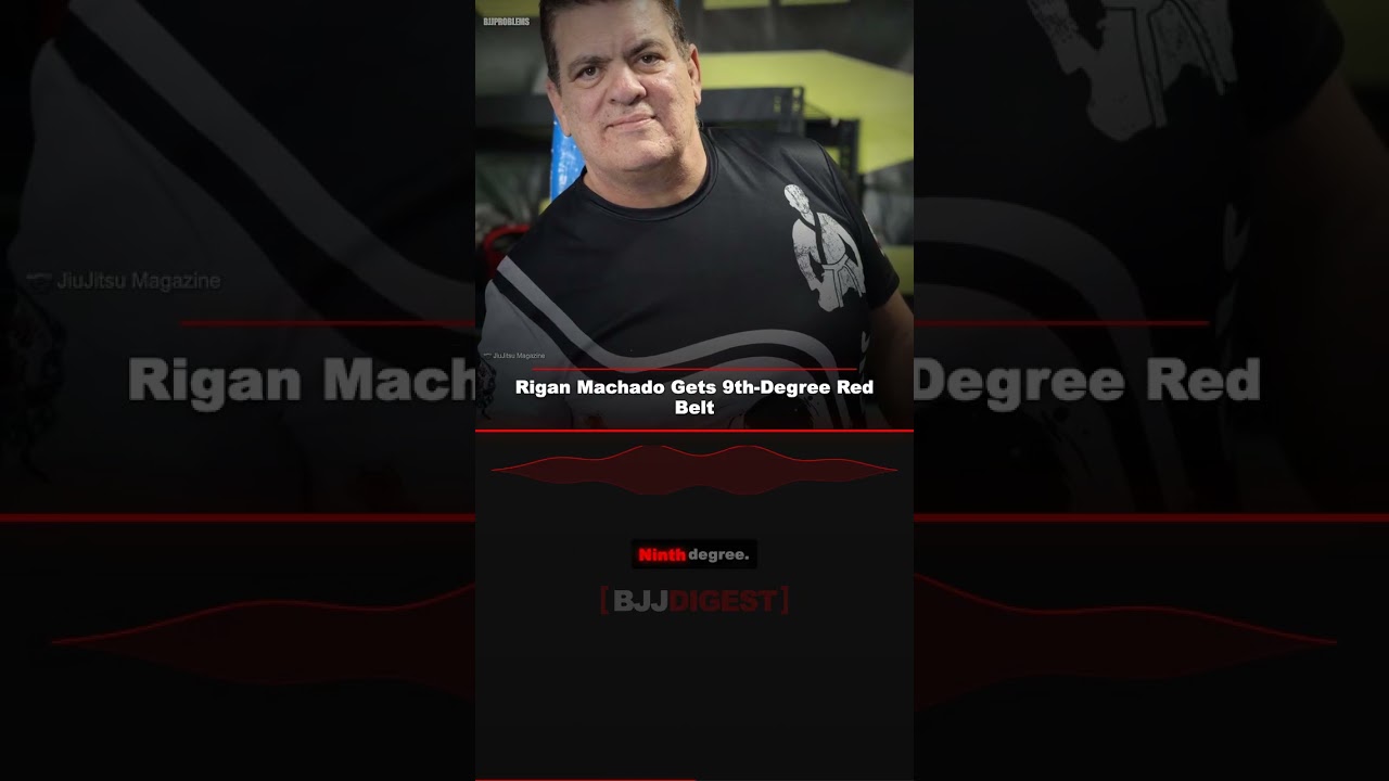 Rigan Machado Gets 9th-Degree Red Belt #Shorts