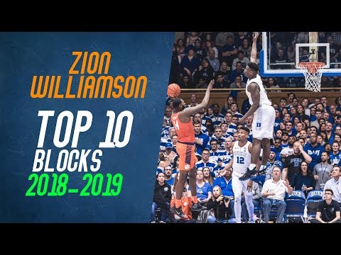 Zion Williamson Top 10 Blocks from 2018-2019 NCAA Season
