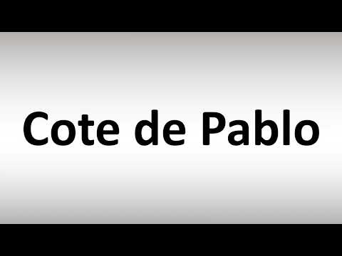 How to Pronounce Cote de Pablo