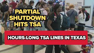 Hours-long TSA lines hit Hobby Airport amid partial shutdown, spring break travel