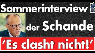 Merz stammelt sich durch das Sommerinterview! Wie viele Jahre wollen wir das ertragen?