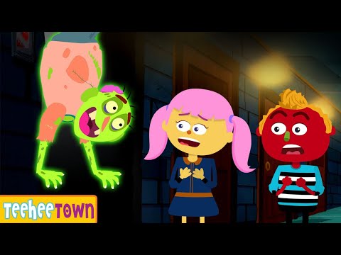 Who's In The Haunted elevator? | Halloween Songs For Kids By TeeHee Town