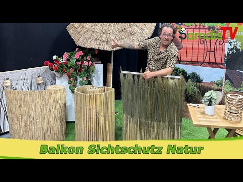 Naturfeeling auf dem Balkon mit natürlichem Sichtschutz 🌿