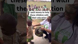 I love being a blessing to others I’m changing one life at a time it’s my purpose #traveltonigeria