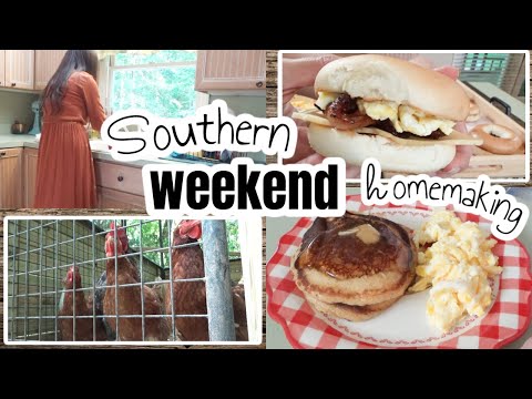 Sweet Potato Pancakes Recipe & Weekend Chores | Southern Homemaking & Cooking