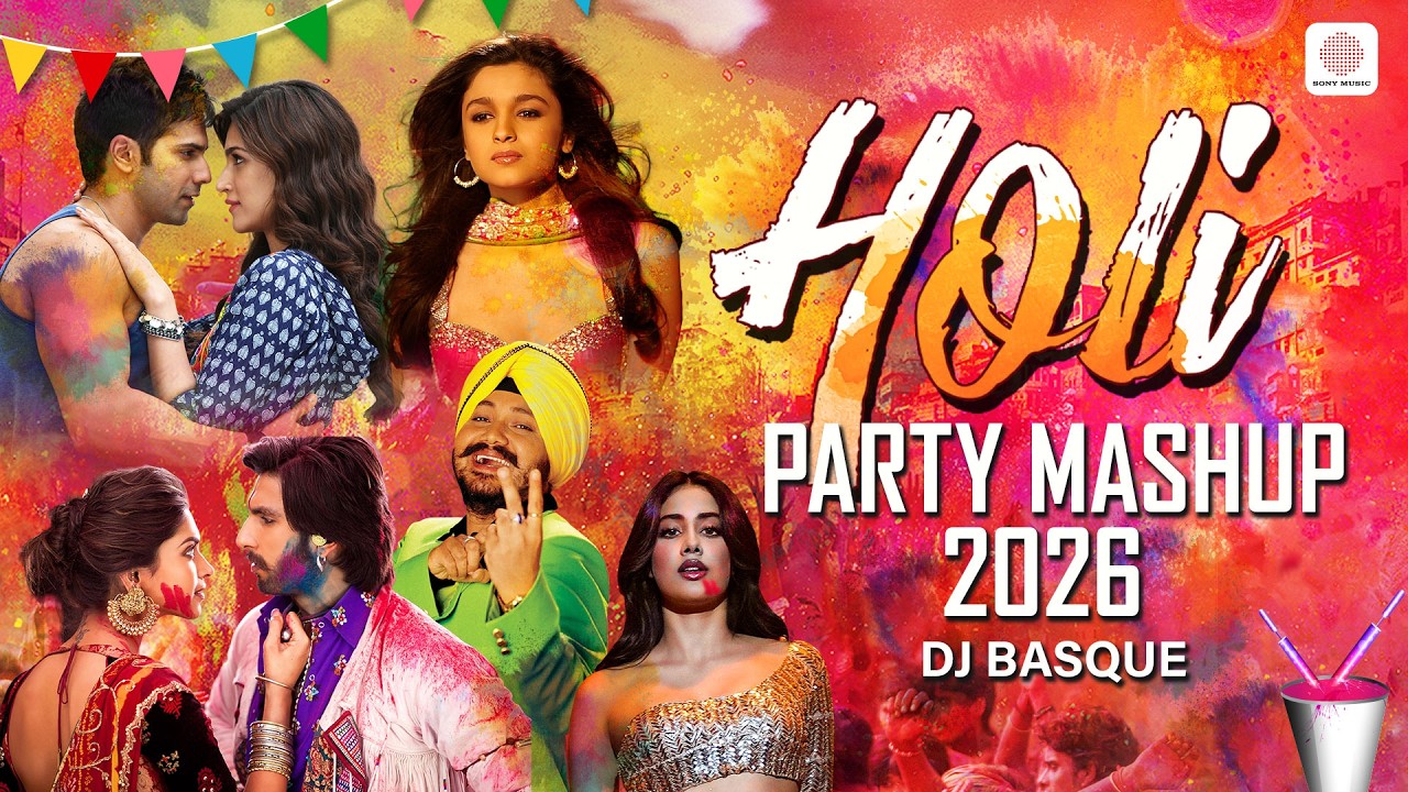 Holi Party Mashup 2026 Superhit Holi Songs | Non-Stop DJ Remix | Bollywood Holi Special | DJ Basque