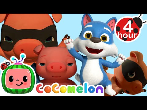 Wolf Craving Pigs in a Blanket (Three Little Pigs) + More | Cocomelon - Nursery Rhymes & Kids Songs