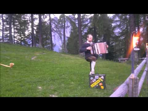 Cena in cabinovia, in Croda Rossa con la Sextner Dolomiten