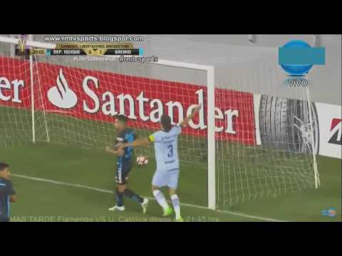 Gol de Lucas Barrios - Dep Iquique 0 x 1 Gremio - Copa Libertadores